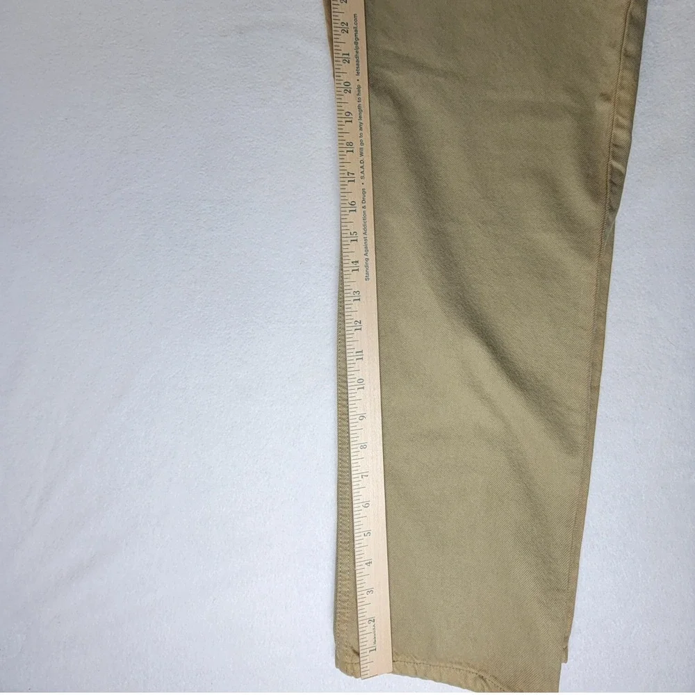 Levis Mens 550 Relaxed Fit Jeans 31x30 Khaki Tan‎ Distressed Faded Durable *READ